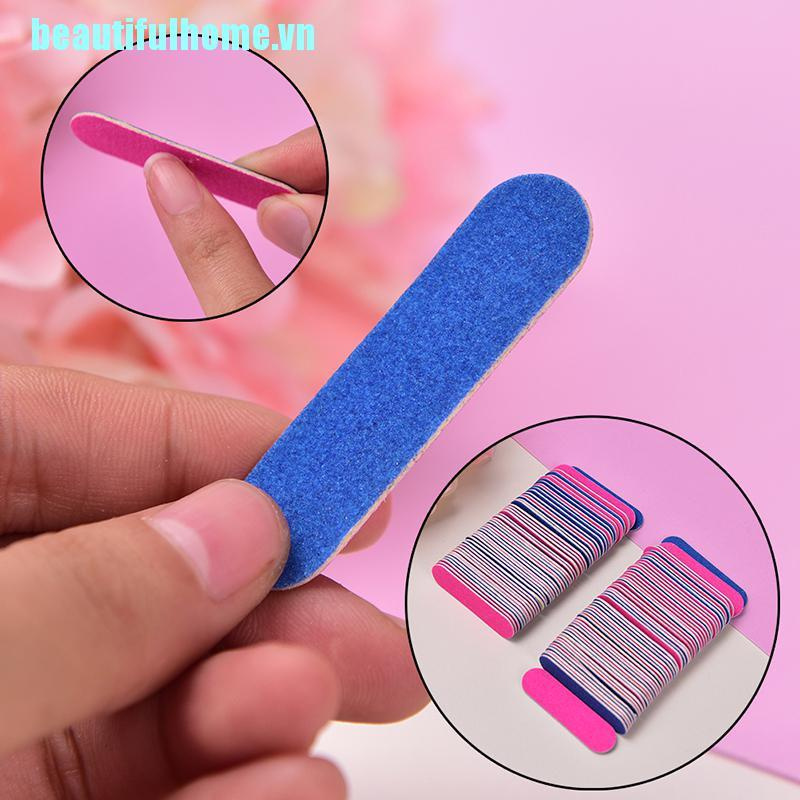 Bộ 100 Cây Dũa Móng Tay mini Dùng Một Lần Tiện Lợi