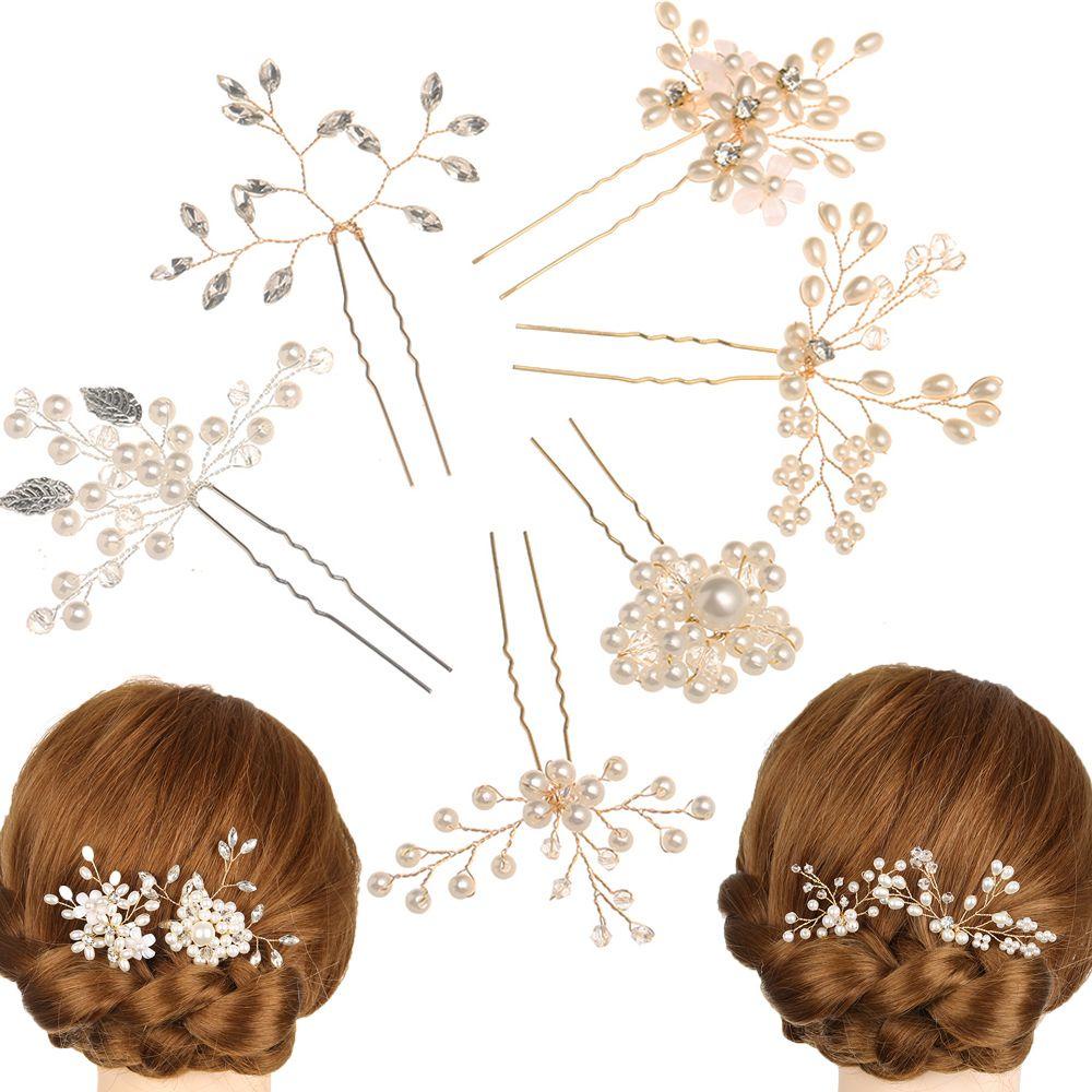 SOFTNESS Trâm Cài Tóc Đính Đá Sang Trọng Cho Cô Dâu