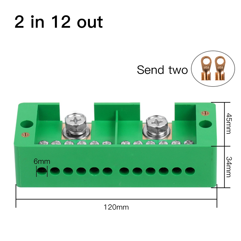 Hộp nối dây điện EKEZ 2 chấu 6/ 8/ 12 lỗ cắm 220V
