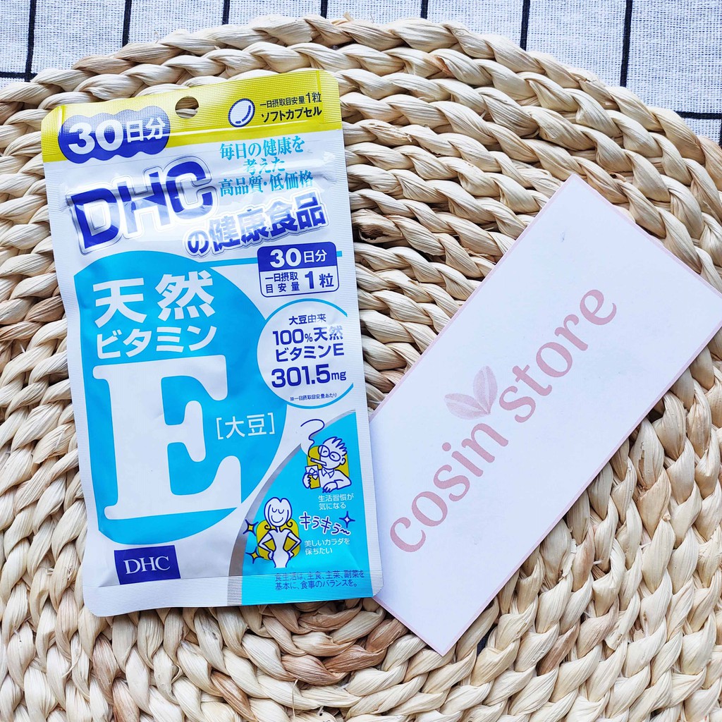 Viên uống Bổ Sung Vitamin E DHC Nhật Bản 30 Viên 30 Ngày Dùng | Thế Giới Skin Care