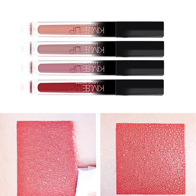 KIMUSE 4Pcs/Set LIQUID MATTE LIPSTICK y Lip Soft Veet Waterproof Lip Tint Long Lasting Lip Gloss Makeup Nude Cosmetic | BigBuy360 - bigbuy360.vn