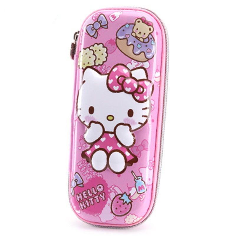 Hộp đựng bút chì cô gái Hello Kitty KT mèo cho học sinh tiểu và trung đa chức năng dễ thương miễn phí vận chuyển