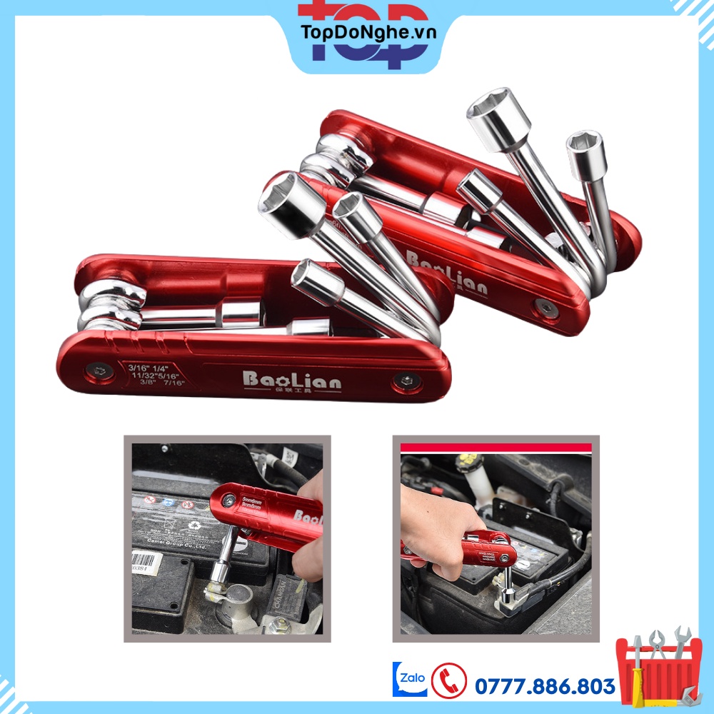 Bộ dụng cụ sửa chữa tháo mở ốc bulong sửa chữa điện gia đình, xe máy, xe đạp đa năng tiện dụng TopDoNghe.Vn