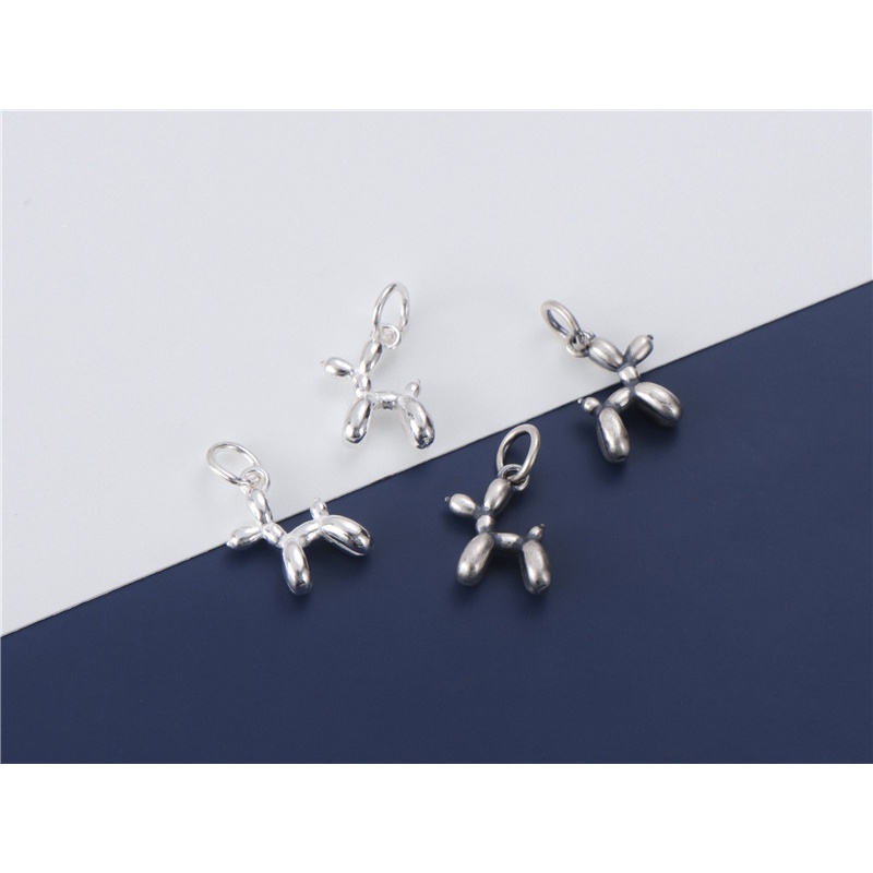 Mặt Dây Chuyền Bạc S925 Hình Chú Chó Và Bong Bóng Xinh Xắn Thời Trang