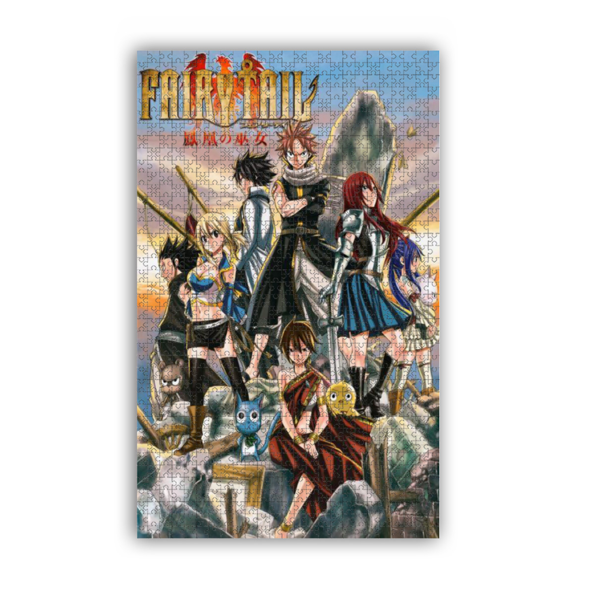 Bộ Đồ Chơi Xếp Hình 300 / 500 / 1000 Mảnh Hình Anime Fairy Tail