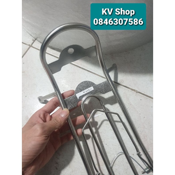 Baga Wave Xuồng chuối inox 10ly, gắn wave 110