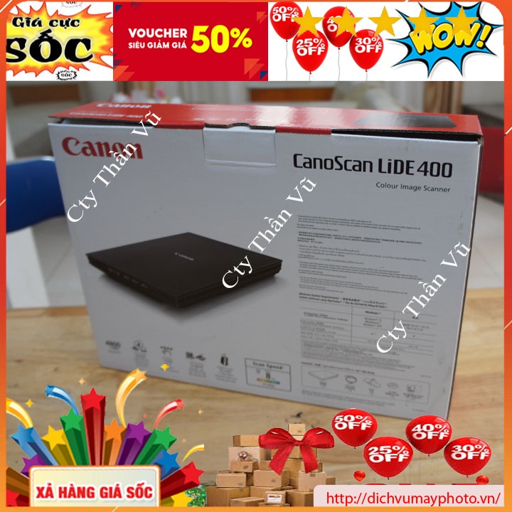 Máy scan lide 400 mới 100% hãng Canon bảo hành có hỗ trợ kỹ thuật nhanh gọn Kholinhkienmayin SP002400