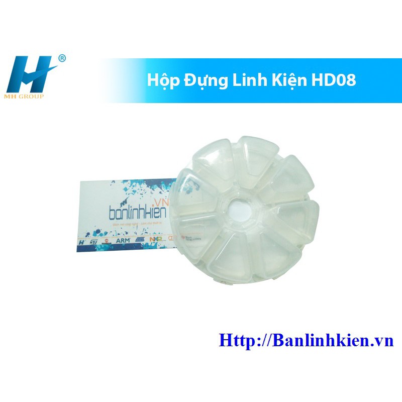 Hộp Đựng Linh Kiện 8 Ngăn Đựng Mỹ Phẩm-Linh Kiện-Trang Sức