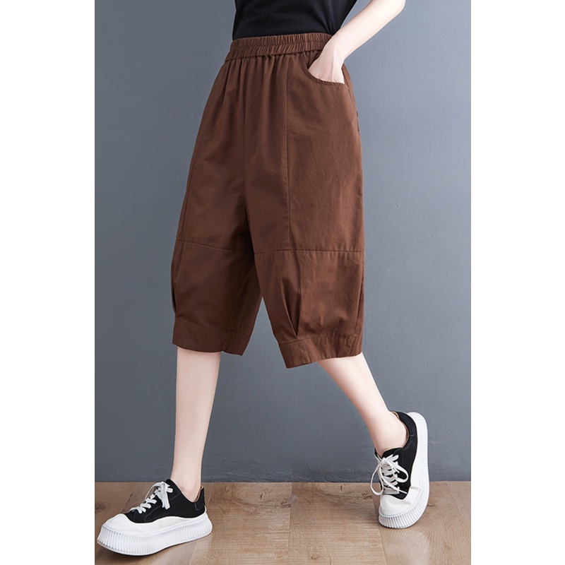 A274 quần bigsize freesize dáng lửng trẻ trung thời trang mẫu mới cạp chun thoải mái
