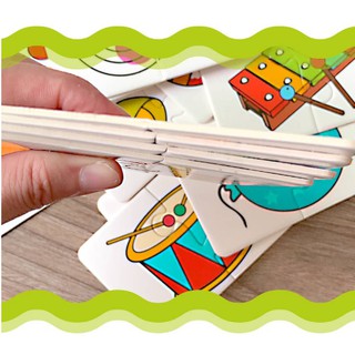 Bộ 16 thẻ ghép hình cho bé