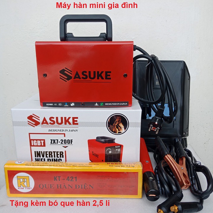 Máy Hàn điện  tử Sasuke 200F tặng kèm bó que Hàn 2,5li