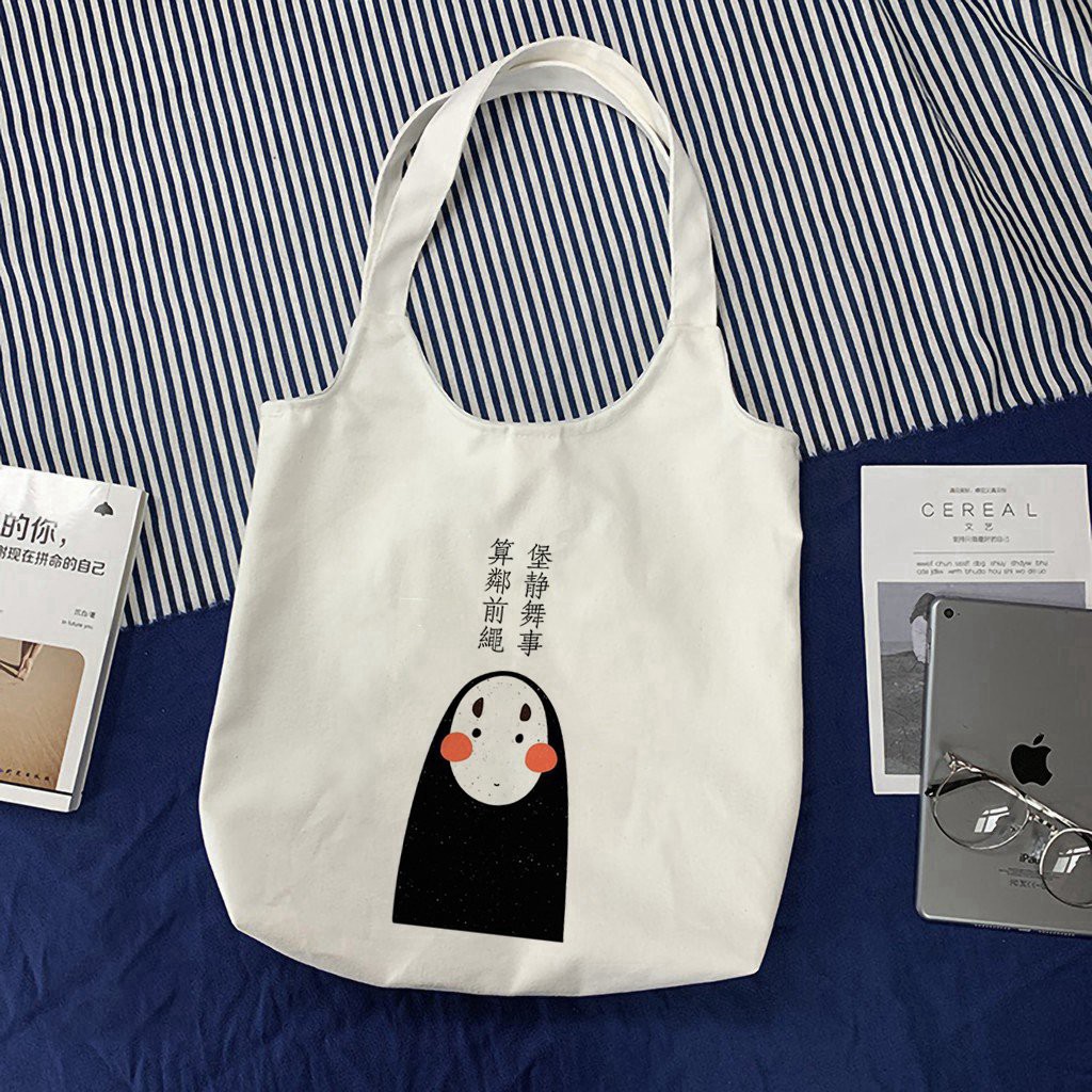 Túi tote vải Canvas đeo vai phong cách Ulzzang, vải bố form Unisex Vintage - TT09