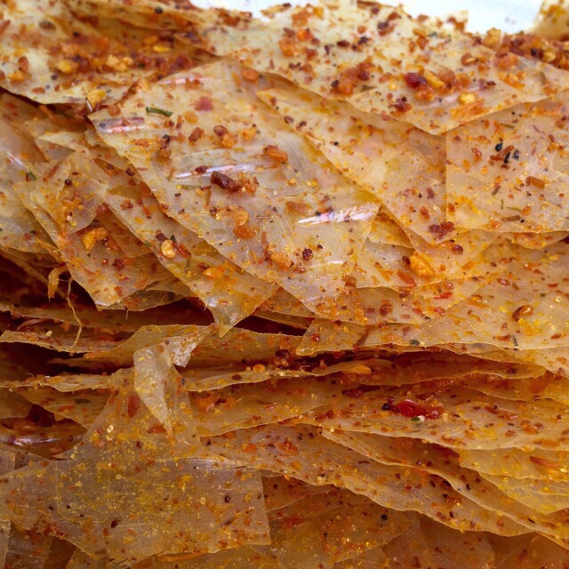 Bánh tráng sate nhà làm