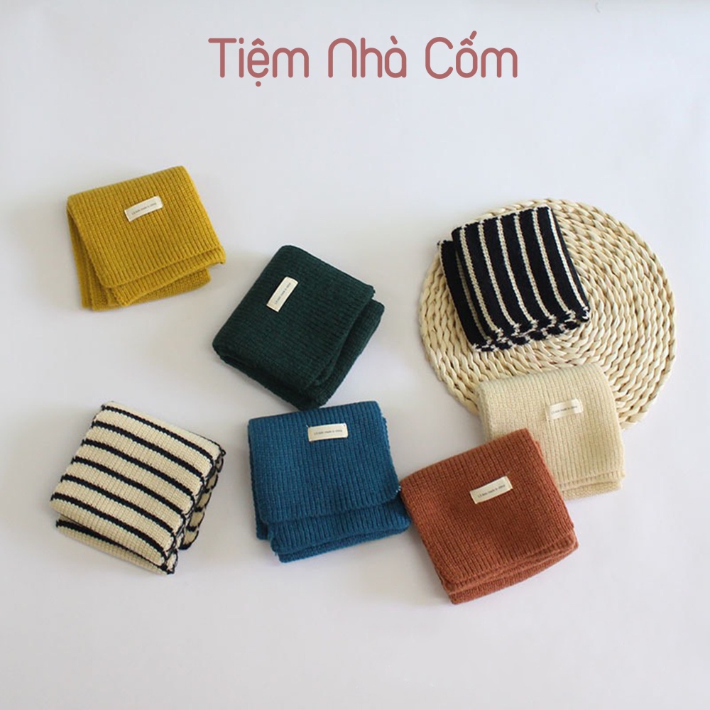 Khăn len phong cách Hàn Quốc cho bé trai, bé gái