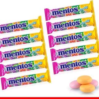 Combo 5 cây kẹo mentos cầu vòng mini hương trái cây tổng hợp 10gr