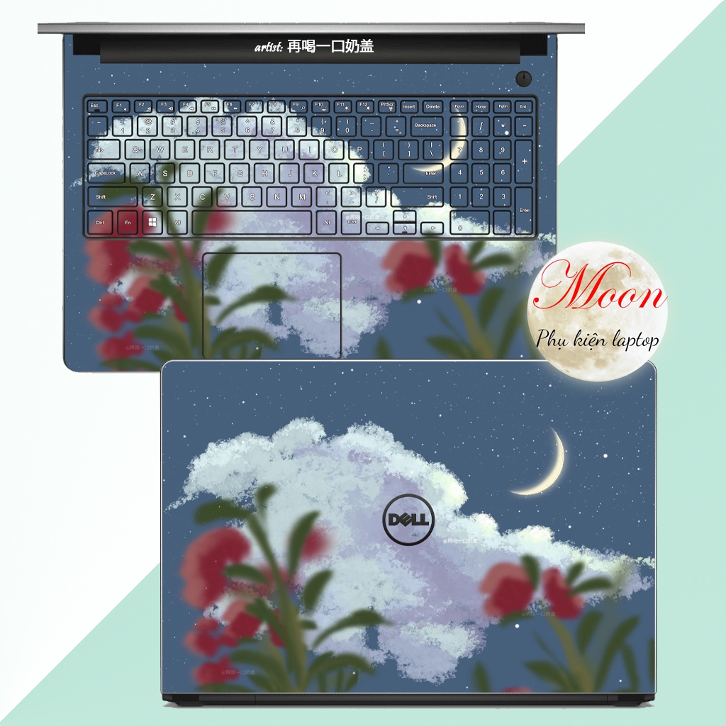 Skin Laptop Art4 Miếng Dán Máy Tính Nghệ Thuật Cho Tất Cả Các Dòng Máy Decal Laptop- phụ kiện moon