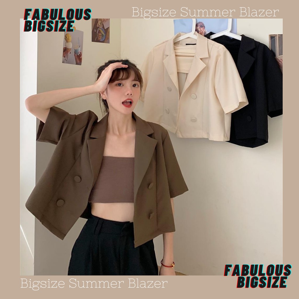 BIGSIZE Áo Summer Blazers Fabulous Bigsize