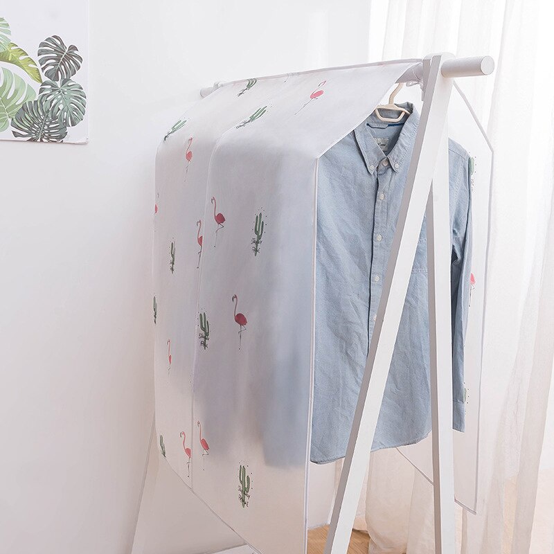 Extended Stereo Garment Clothes Storage Dust Bag Coat Dust Cover Protector Wardrobe Storage Bag Transparent fully Enclosed Suit Hanging Clothes Cover