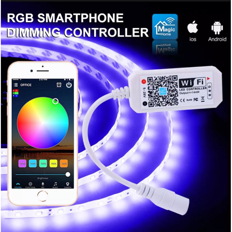 Bộ điều khiển led Wifi RGB 4 chân App Magic Home Pro
