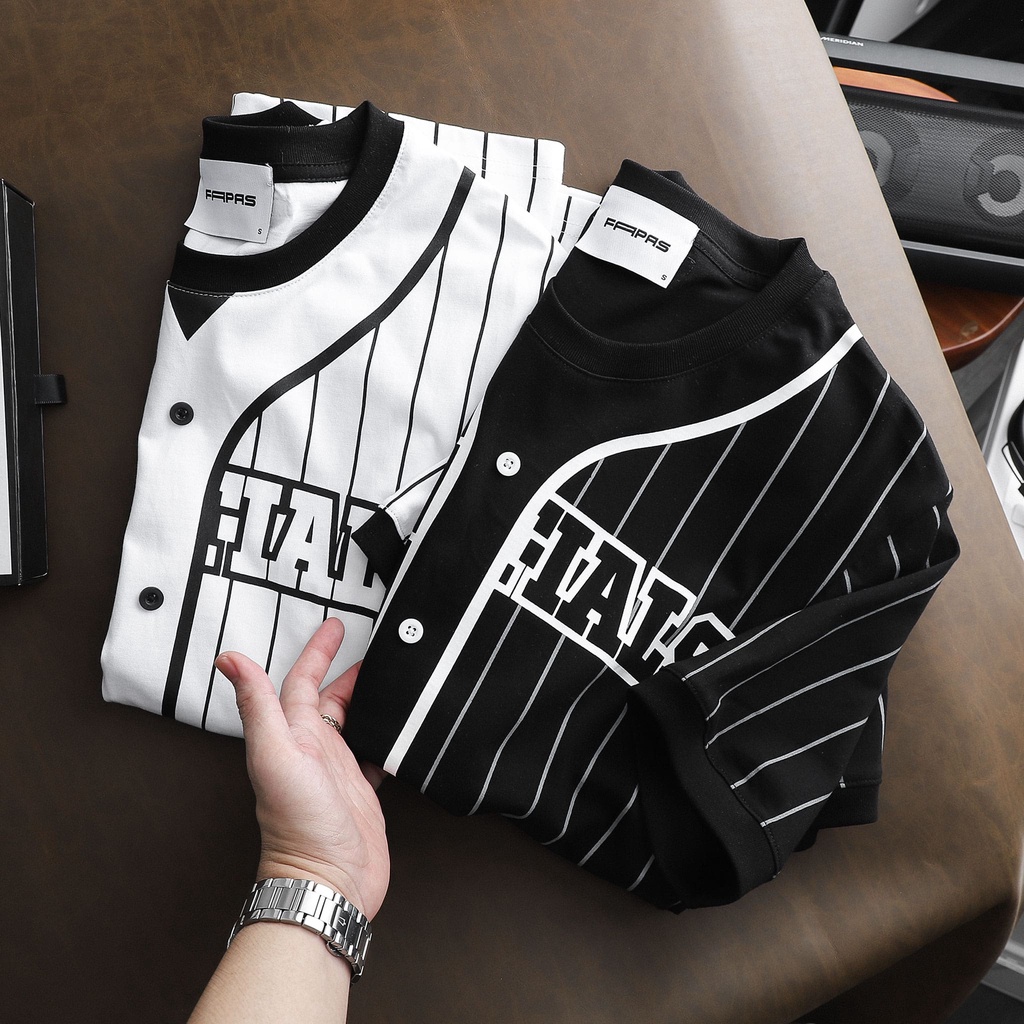 Áo Thun Nam Dáng Baseball Trẻ Trung Năng Động Cá Tính Chất Liệu Cotton Dày Dặn Thoáng Mát - FAPAS