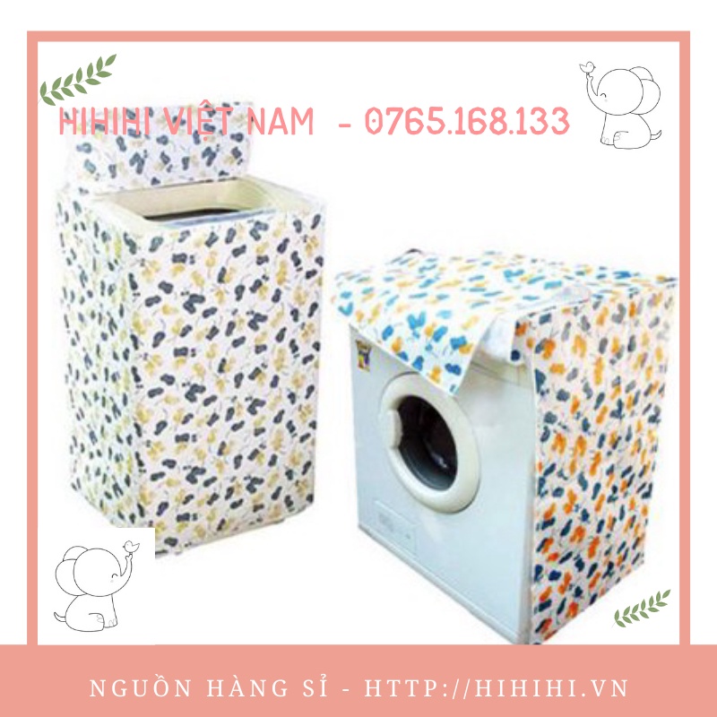ÁO TRÙM MÁY GIẶT CỬA TRƯỚC VẢI DÙ. LOẠI 1
