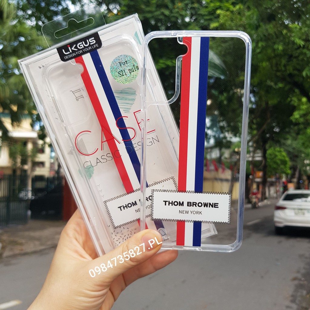 [ Ảnh thật ] Ốp Likgus Thom Browne Samsung S21, S21 Plus , S21 Ultra , Z Fold 3, Z Flip 3 chống sốc, chống ố trọn đời