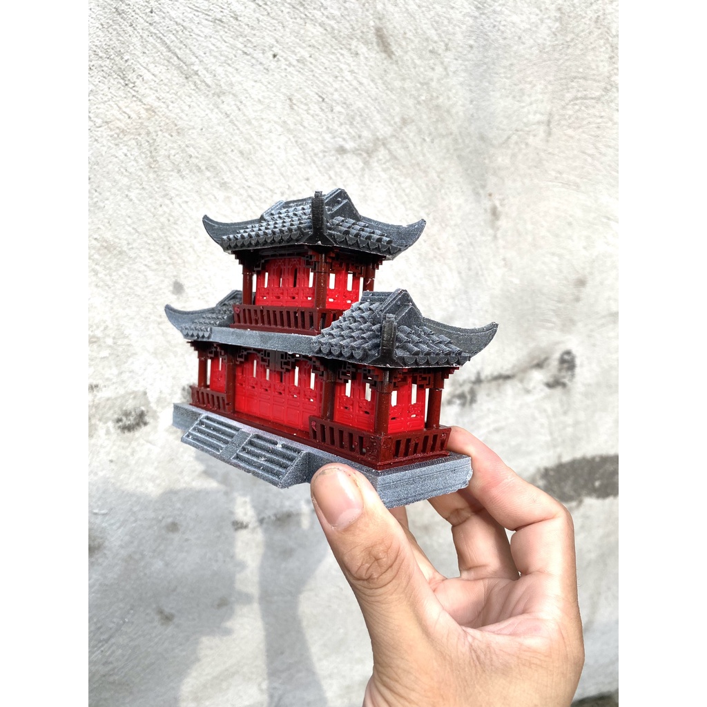 Tiểu cảnh nhà dài 2 tầng size to, phụ kiện trang trí, bể cá, thuỷ sinh, sân vườn, hòn non bộ