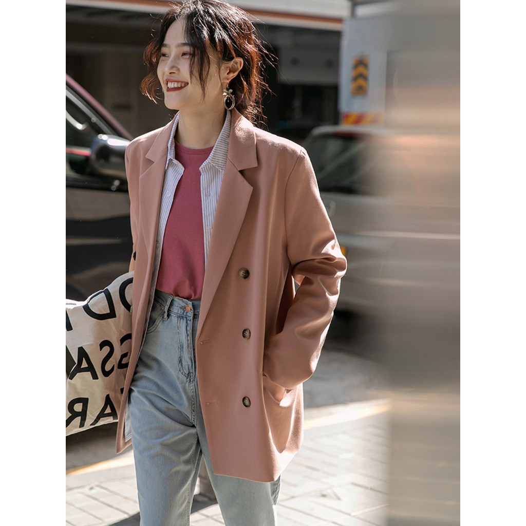 Ảnh thật hình cuối-2W56.Áo blazer xuân thu thời trang Hàn Quốc | BigBuy360 - bigbuy360.vn