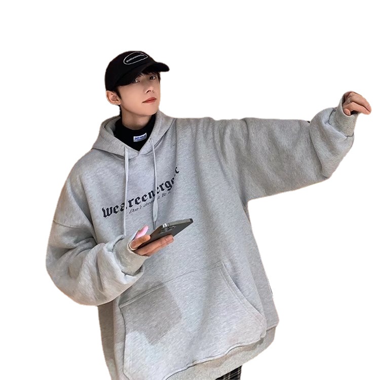 Áo hoodie Thể Thao Dáng Rộng In Chữ Phong Cách Hip Hop Đường Phố Cho Nam Cỡ M-5XL