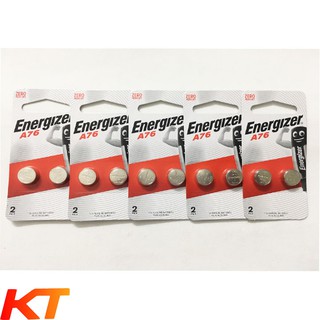 5 vỉ Pin A76 LR44 Energizer Alkaline 1,5V chính hãng (vỉ 2 viên)