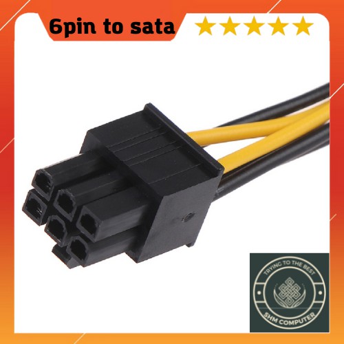 Dây 6pin pcie to sata