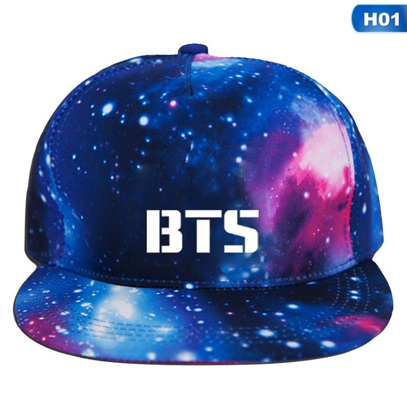 Mũ Lưỡi Trai Galaxy In Chữ Bts Twice Got7 cho fan KPOP