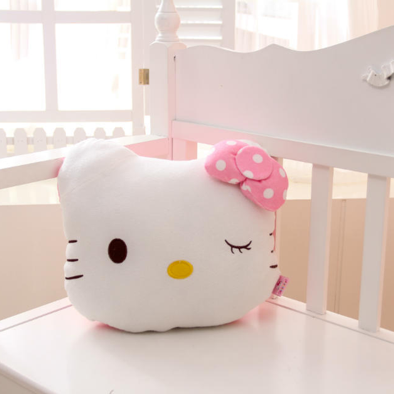 Gối Tựa Đầu Hình Hello Kitty Cho Xe Ô Tô