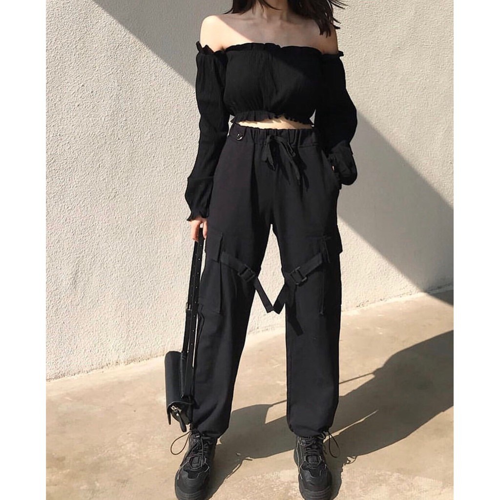 Quần Jogger Túi Hộp Phối Khóa MOLY PANTS Unisex/Nam nữ unisex/FREESHIP