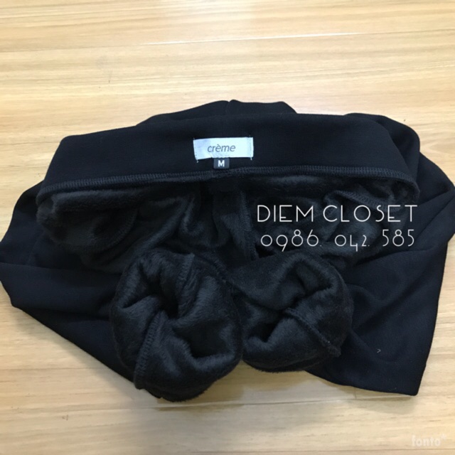 Quần legging lông loại dày có túi
