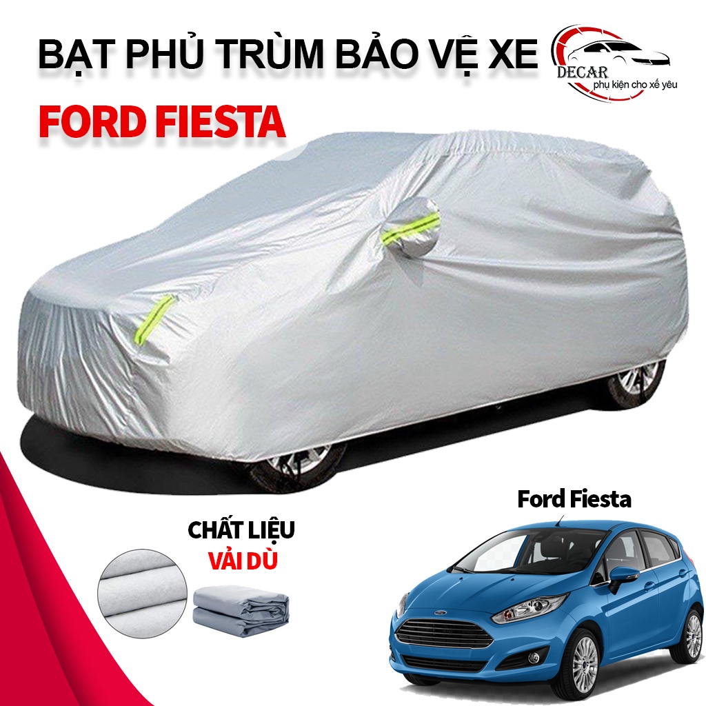 Bạt vải dù oxford bảo vệ xe ô tô, áo trùm oto Ford Festia