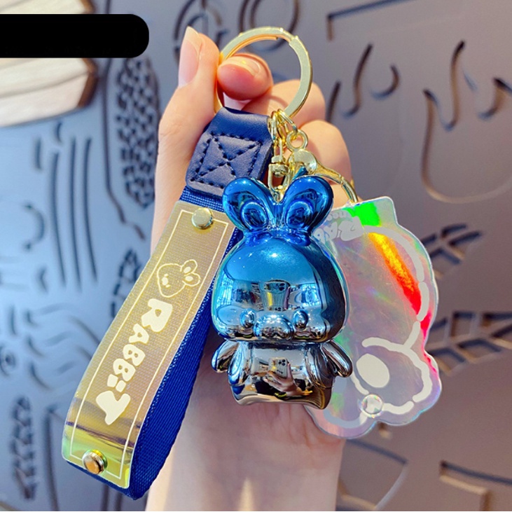 Móc Khóa Cao Cấp Hình Tượng Thỏ Cute phụ kiện Túi Xách dễ thương -Minkey