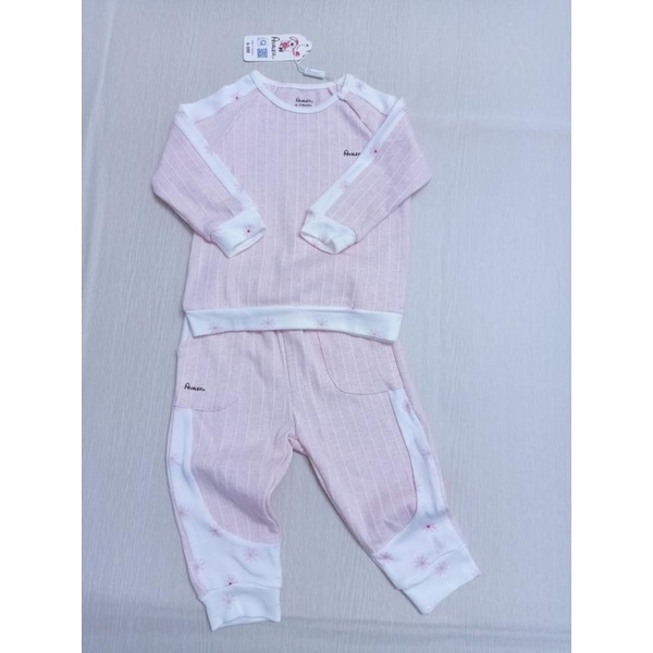 Bộ quần áo Avaler cotton nỉ nhung dài tay cài vai đủ size