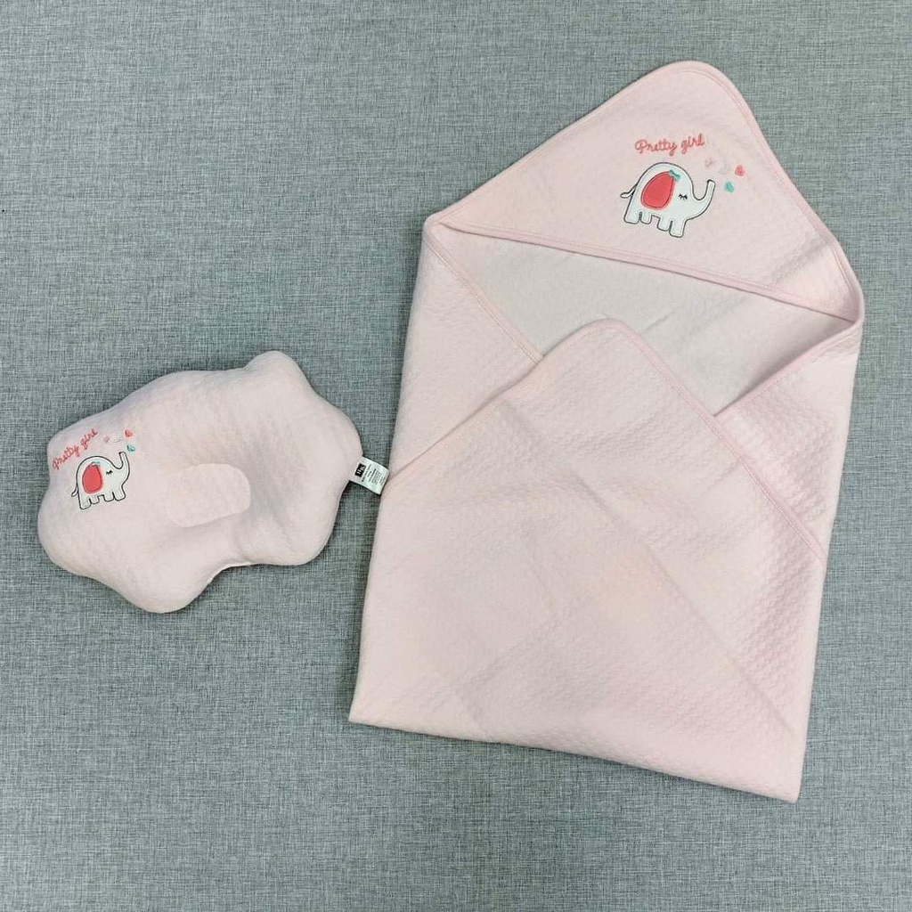 CHĂN Ủ CHOÀNG BEBE COMFORT- HUDSON BABY, Chăn Ủ Trần Bông Cho Bé Sơ Sinh Cao Cấp, Khăn Ngủ Có Mũ Thị Nắng store
