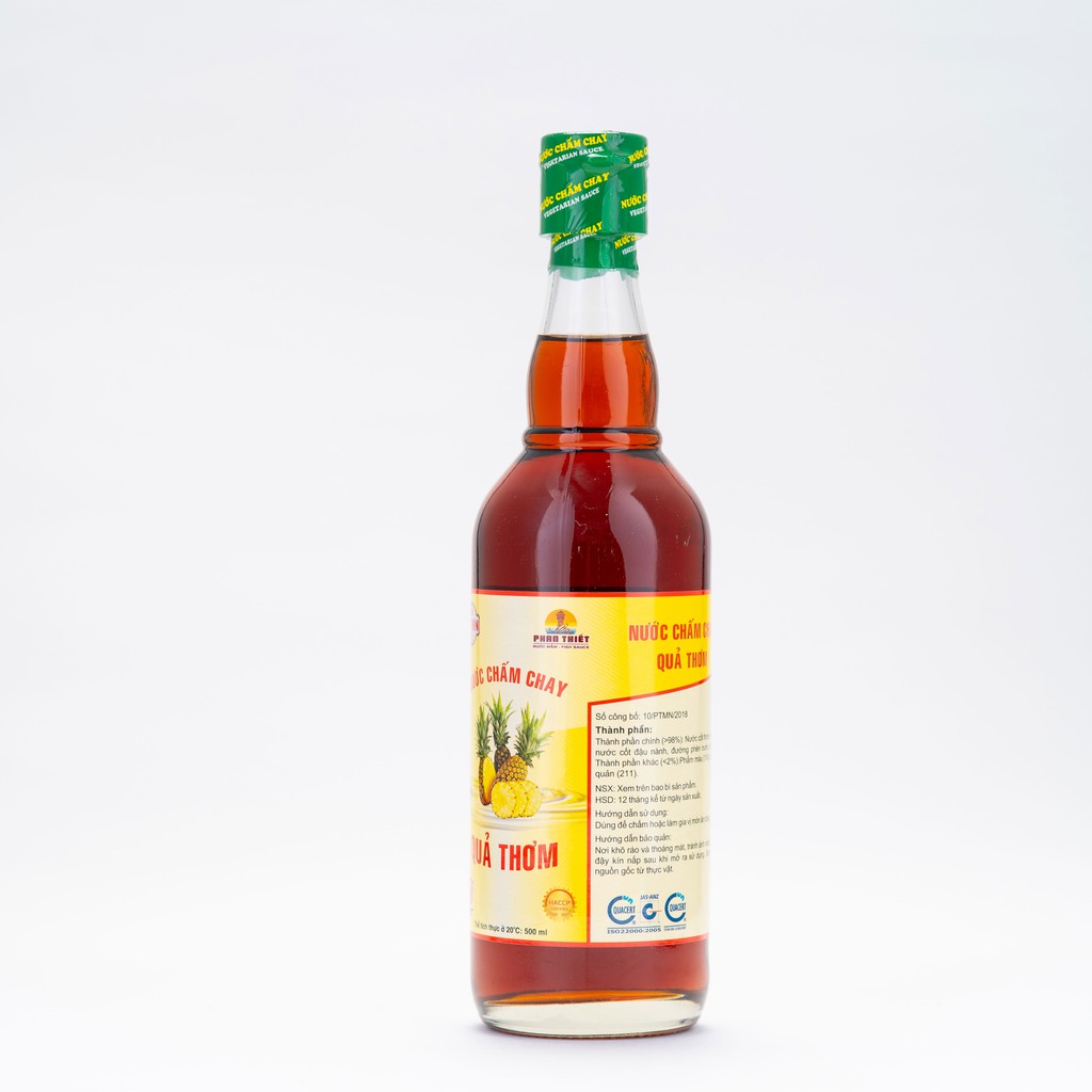 Nước Chấm Chay  Hảo Hạng Xuất Khẩu Quả Thơm Phan Thiết Mũi Né Chai Thủy Tinh 500ML