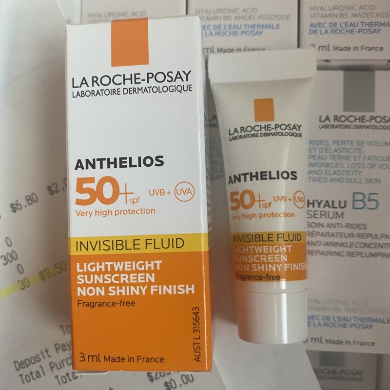 Kem chống nắng và kem dưỡng La Roche posay mini và sample