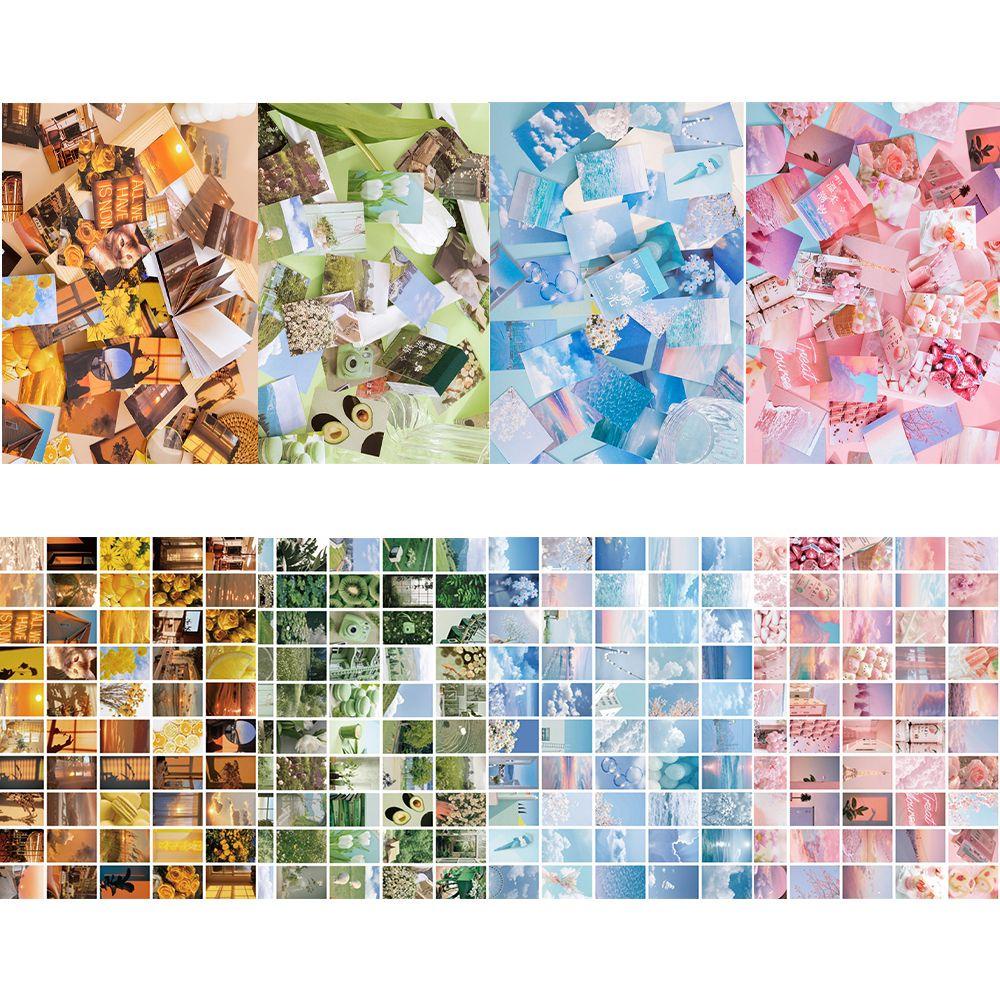 Bộ 50 Sticker Mini Tráng Gương Họa Tiết Dễ Thương Để Trang Trí