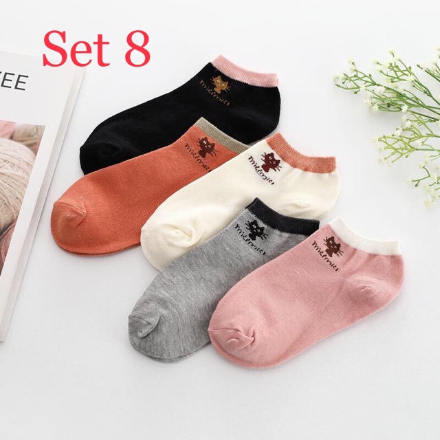 Set 5 đôi tất len Hàn Quốc (Nhiều mẫu)