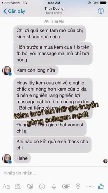 Kem tan mỡ gia truyền gừng ớt