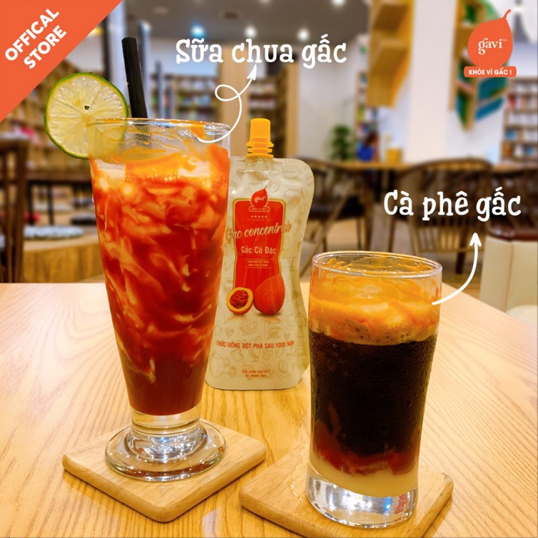 Gấc Cô Đặc GAVI - chế biến đồ uống, pha chế đồ uống-tăng sức đề kháng, hỗ trợ thị lực