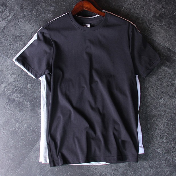 Áo thun nam cổ tròn basic tee thiết kế tay ngắn trơn ,áo phông nam unisex cộc tay vải coton co giãn 4 chiều | BigBuy360 - bigbuy360.vn