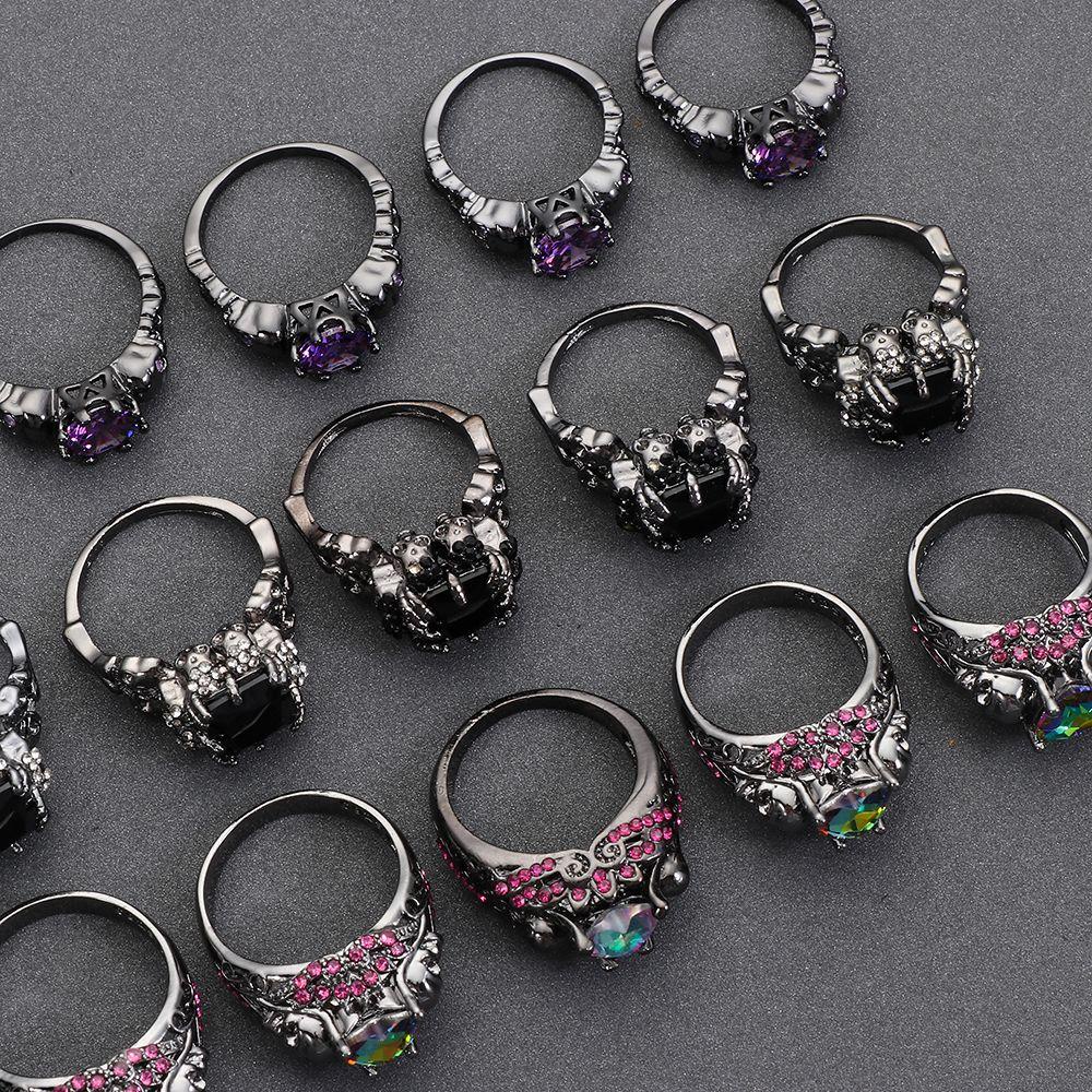Nhẫn Hình Bộ Xương Phong Cách Punk Halloween Cho Nam
