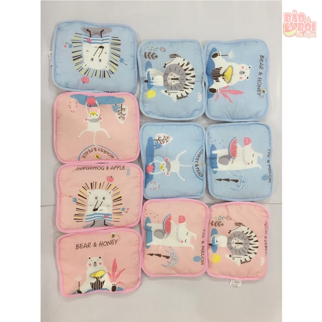 Gối Xô màu sợ tre xuất Nhật túi zip xịn xò cho bé( hình thật)