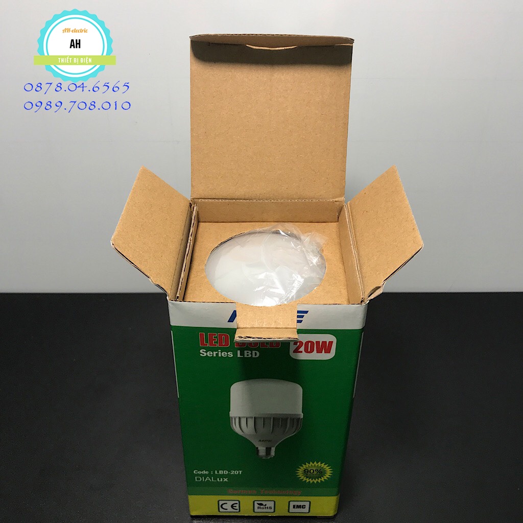Đèn led bub , led bulb mpe, bóng led 20w,30w,40w MPE chính hãng bảo hành 12 tháng