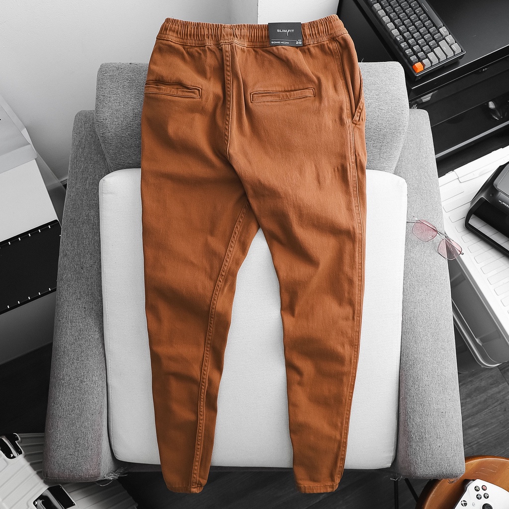 Quần Jogger Nam Tawny String Basic , Chất Vải Kaki Dày Dặn Cao Cấp, JG001882, SOMEHOW